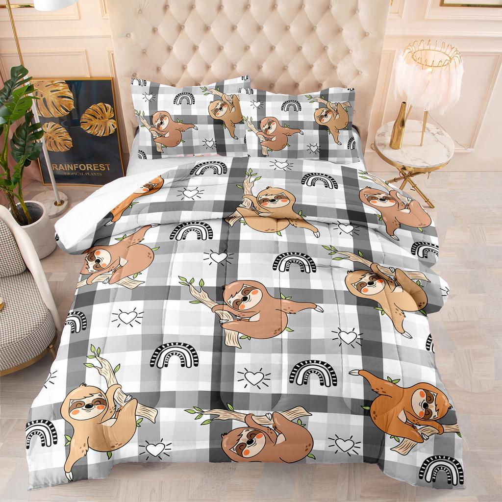 Kemila 3D Bed Koala Комплект поставки с наволочками Двуспальная кровать Постельное белье Мягкий комплект постельного белья из микрофибры