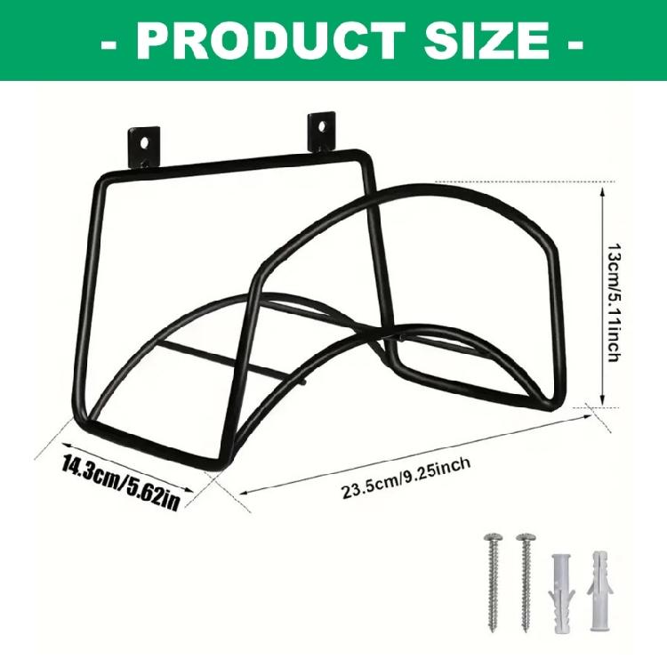 Garden Hoses Metal Durable Storage Bracket Wall Mounted Design Prevents Rusts For Outdoor Water Pipe Organization System