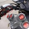 1pcs Motorcycle Switch, Aluminum Alloy Handlebar Spotlight Double Flash Switch Combination Modified Waterproof Switch With Indicator Light