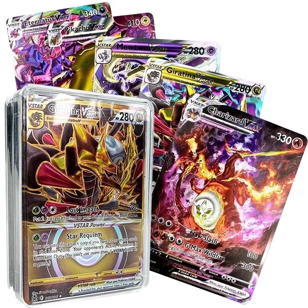 Pokemon Cards Vmax Vstar EX GX Energy Toys  Playsets Card No Repetition Exceed Evolution Charizard Full Flash Card Multiple People Battle