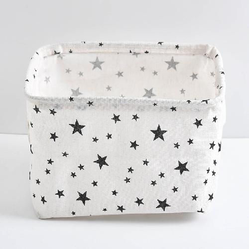 Fabric Storage Box Cotton and Linen Storage Box Desktop Storage Box Cosmetic Storage Basket Underwear Storage Basket