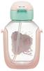 Skater Water Bottle with Disney Princess for Straw, 530ml, 23, One-Push Operation, Girls, PDSH6DX-A