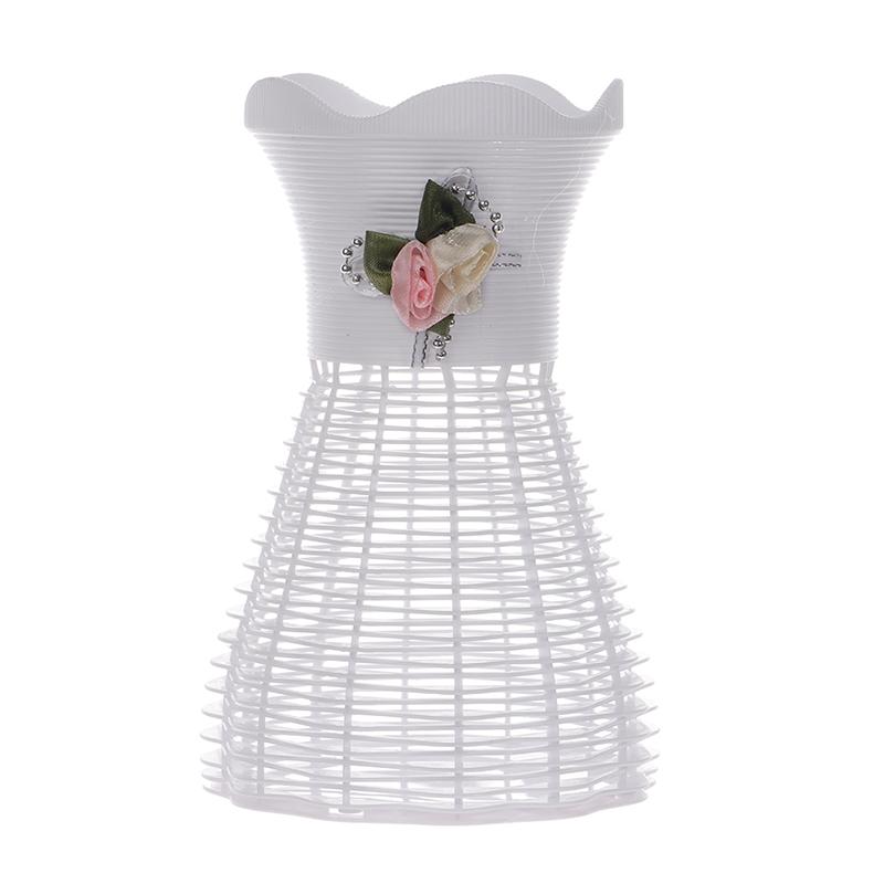 Современная ваза для цветов, белая, розовая, синяя пластиковая ваза, цветочный горшок, корзина, скандинавский дом