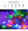 Светодиодная рождественская гирлянда-снежинка на USB-питании от солнечной батареи с блоком для батареек