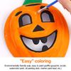Face Cushion DIY Painting Set White Masquerade Fox Cat Pumpkin Face Cushion Costume Props for Cosplay Halloween Dance Party