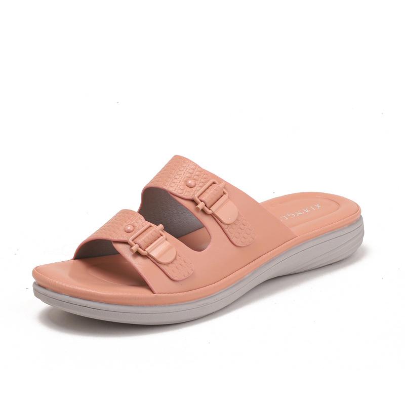 Тапочки на танкетке женские нескользящие летние богемные для путешествий на море с обратным набором шагающие по дерьму сандалии