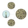 Viking Compass Bronze Coin Lucky Medal Guide in the Right Direction Challenge Coin Souvenir