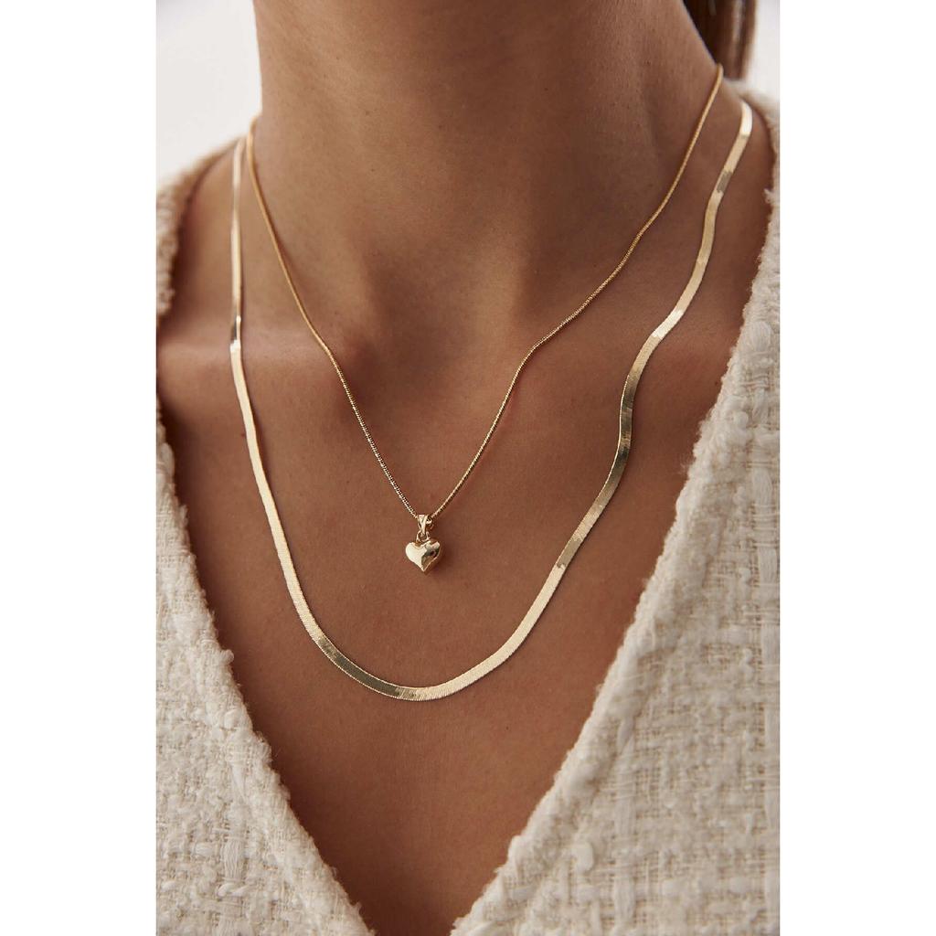 Gold Italian Crushed Belt Necklace