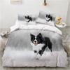 Luxury 3D Bedding Set Europe Queen King Double Duvet Cover Set Bed Linen Comfortable Blanket/Quilt Cover Bed Set Animal Lie Down