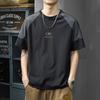 Men's Summer Oversize Patchwork Short Sleeves Tshirts Loose Casual Round Neck Tops Y2K Clothing