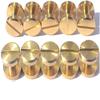 20 шт., твердые латунные винты, заклепки-гвоздики для фотоальбома, кожаные заклепки для рукоделия, крепеж для ремня, кошелька, плоская/дуговая крышка