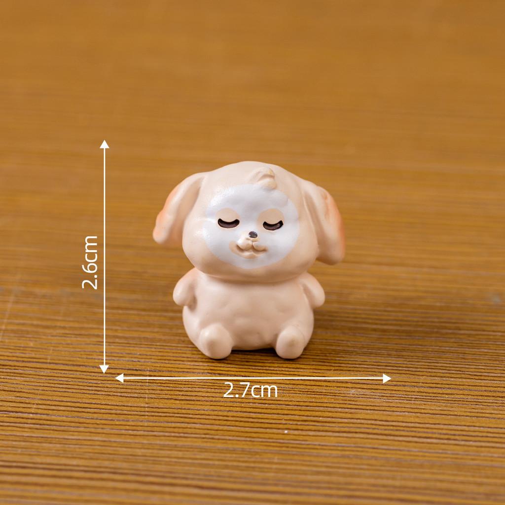 Милый набор фигурок собак в закрытых коробках, идеально подходящий для украшения автомобиля и мини-садовых украшений.