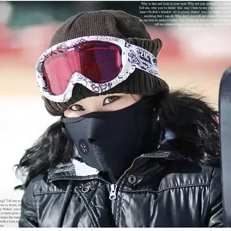 Xiaomi Winter Cycling Mask Warm Windproof Dustproof Motocycle Half Face Cover Breathable Mesh Polar Fleece Thermal Ski Face Mask