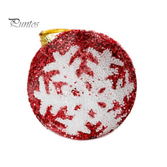 3 шт., 8 см, небьющиеся рождественские шары, украшения с ремешком, большой шар, подвесные подвески для рождественской елки, праздничное украшение, подарок на Новый год 2024