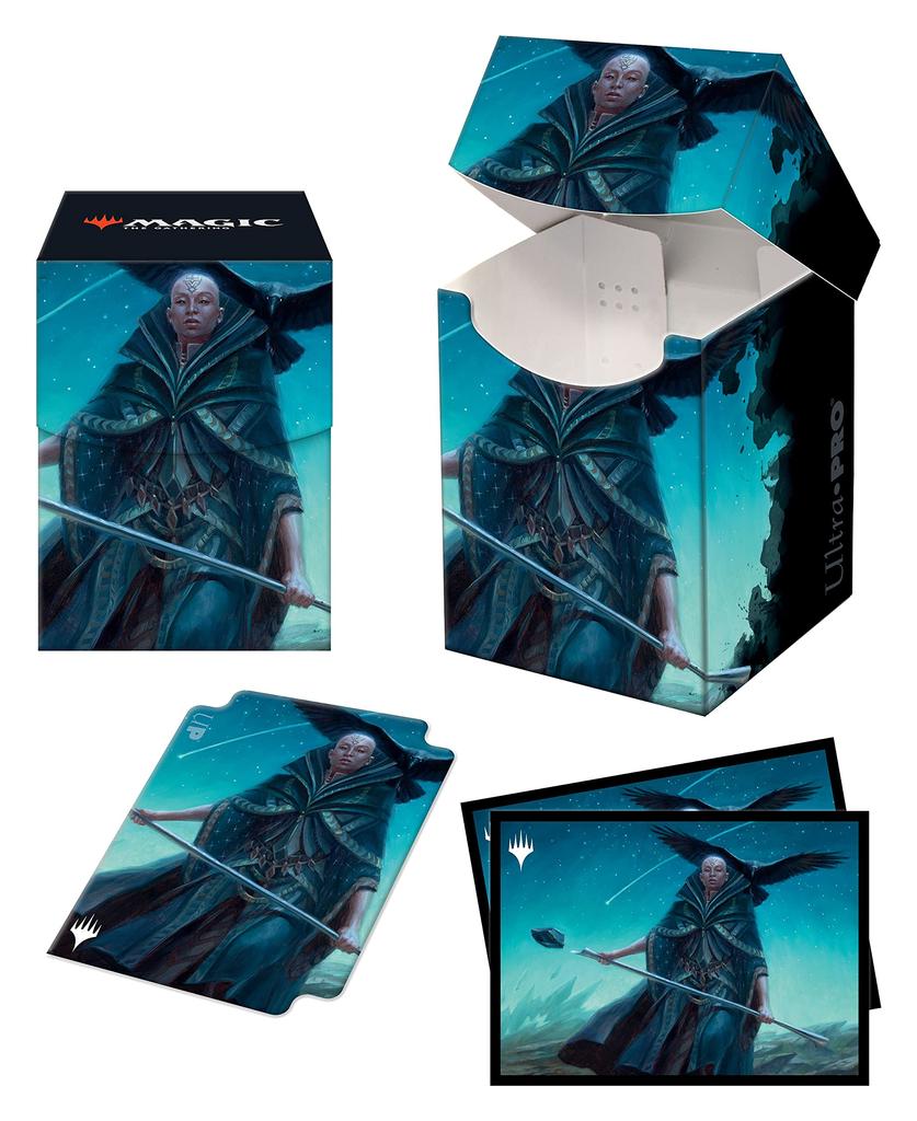 Commander Adventures in The Forgotten Realms PRO Deck Box и 100 карточных протекторов V2 The Gathering 100+ Magic