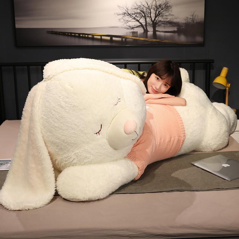 Плюшевая игрушка Лежащий кролик Мультяшное животное Мягкая кукла Украшение Детский подарок Милый