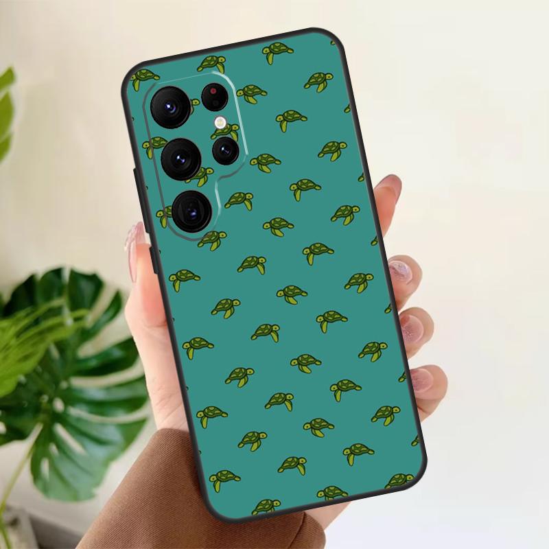 Мягкий чехол с морской черепахой для Samsung Galaxy S25 S21 S22 S23 S24 Ultra S9 S10 Plus S20 FE S24 FE Чехол для телефона
