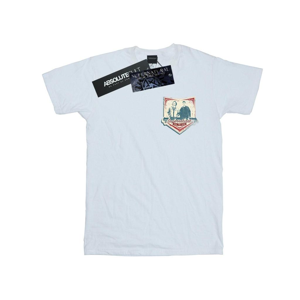 Supernatural Mens Winchester Breast Print T-Shirt