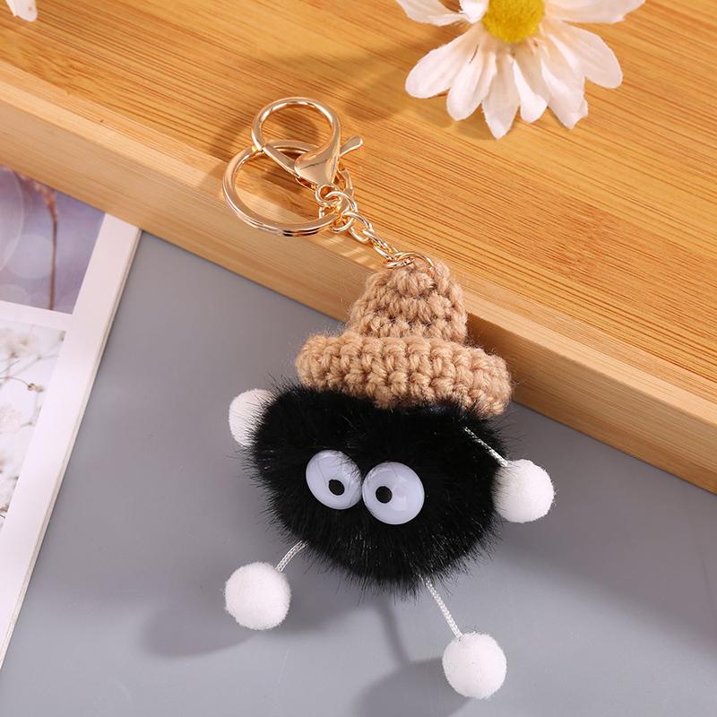 Милый шнурок из норки, брелок для ключей, автомобильный брелок, кулон, плюшевая школьная сумка, подарочный кулон в виде рюкзака Kawaii