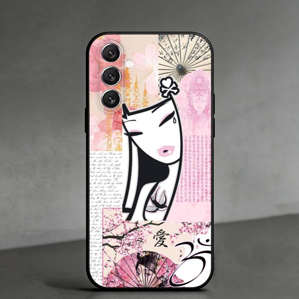 R-Ретро Милый Вайб T-Tokidoki Арт Чехол Для Телефона Для Samsung Galaxy A91,80,73,72 ,71,53,52,32 ,31,22,21s,20,Мягкий Черный Чехол