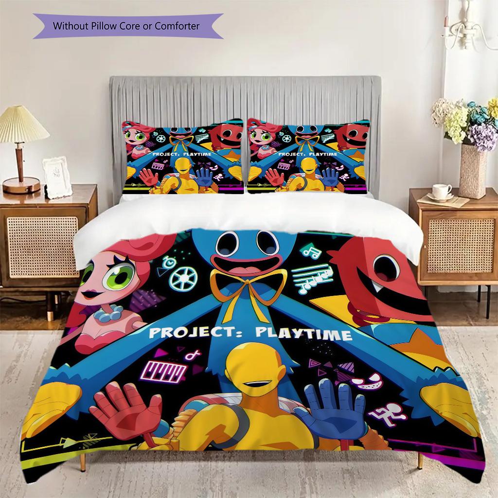 Nightmare Shadows Encounter Threepiece Set 1 Duvet Cover 2 Pillowcase Without Core Soft And Comfortable Christmas Birthday Gift