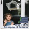 PS Transparent Window Bird Feeder Easy to Observe Clear Bird Feeder with 3 Suction Cup Squirrel Proof for Yard Outdoor