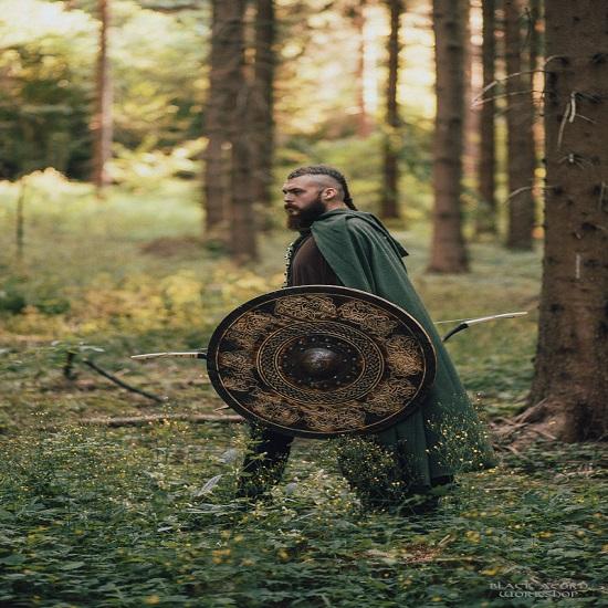 Viking Shield Norse Drake, декор стен викингов, домашний декор, подарок на день отца для него, ручная работа, настенные ковры