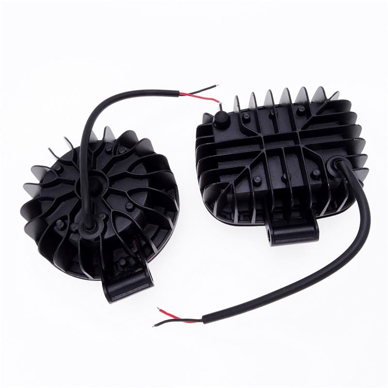 Универсальная квадратная круглая линза 6D, светодиодная фара, рабочий свет для внедорожников, квадроциклов, тягачей, мотоциклов, дальнего света, внедорожных автомобилей