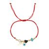 2025 Year of the Snake Lucky Red String Handmade Beaded Bracelet Set with Evil Eye for Couples
