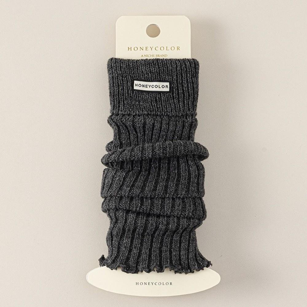 Однотонные носки до середины икры, утолщенные носки средней длины, новые гетры, осень и зима