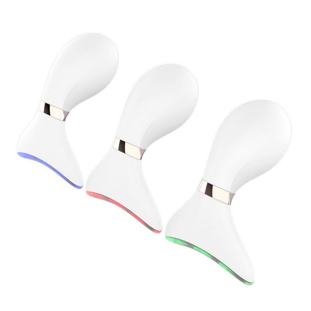 Микротоковый массажер для шеи EMS, 4 режима, 3 цвета, светодиодная фотонная терапия, массаж лица, редуктор двойного подбородка, подтяжка кожи, лифтинг против морщин, уход за кожей