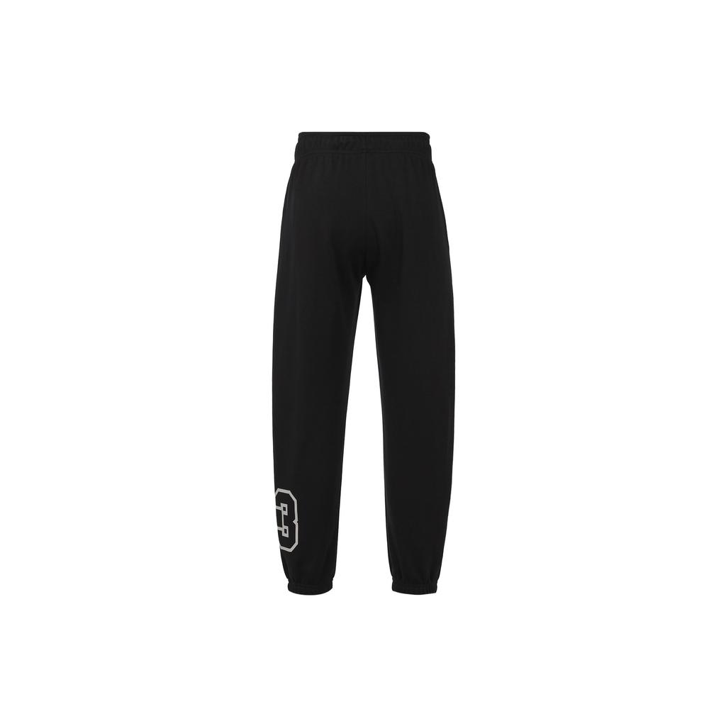 Jordan Letter Logo Print Drawstring Knit Sports Pants Women Bottoms Black DZ3385-010