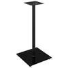 Speaker Stands 2 Pcs Black Tempered Glass 1 Pillar