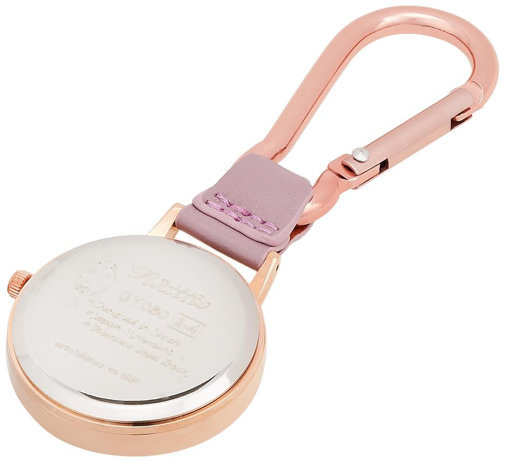 Pocket Watch Carabiner Watch Analog Furuka Rose Purple [Fieldwork] GY050-3 Women's
