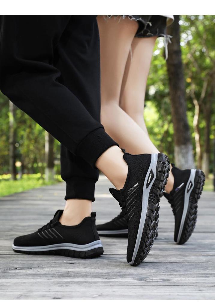 Женские повседневные кроссовки большого размера Flyknit, дышащие, универсальные и легкие, с мягкой подошвой, низкие, для повседневной носки.