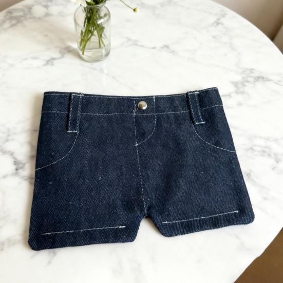 Мини джинсовый кошелек забавный джинсовый кошелек для монет кошелек бифолд в ретро-стиле с держателем для карт портативный карманный кошелек для брюк для карт ключей наличных