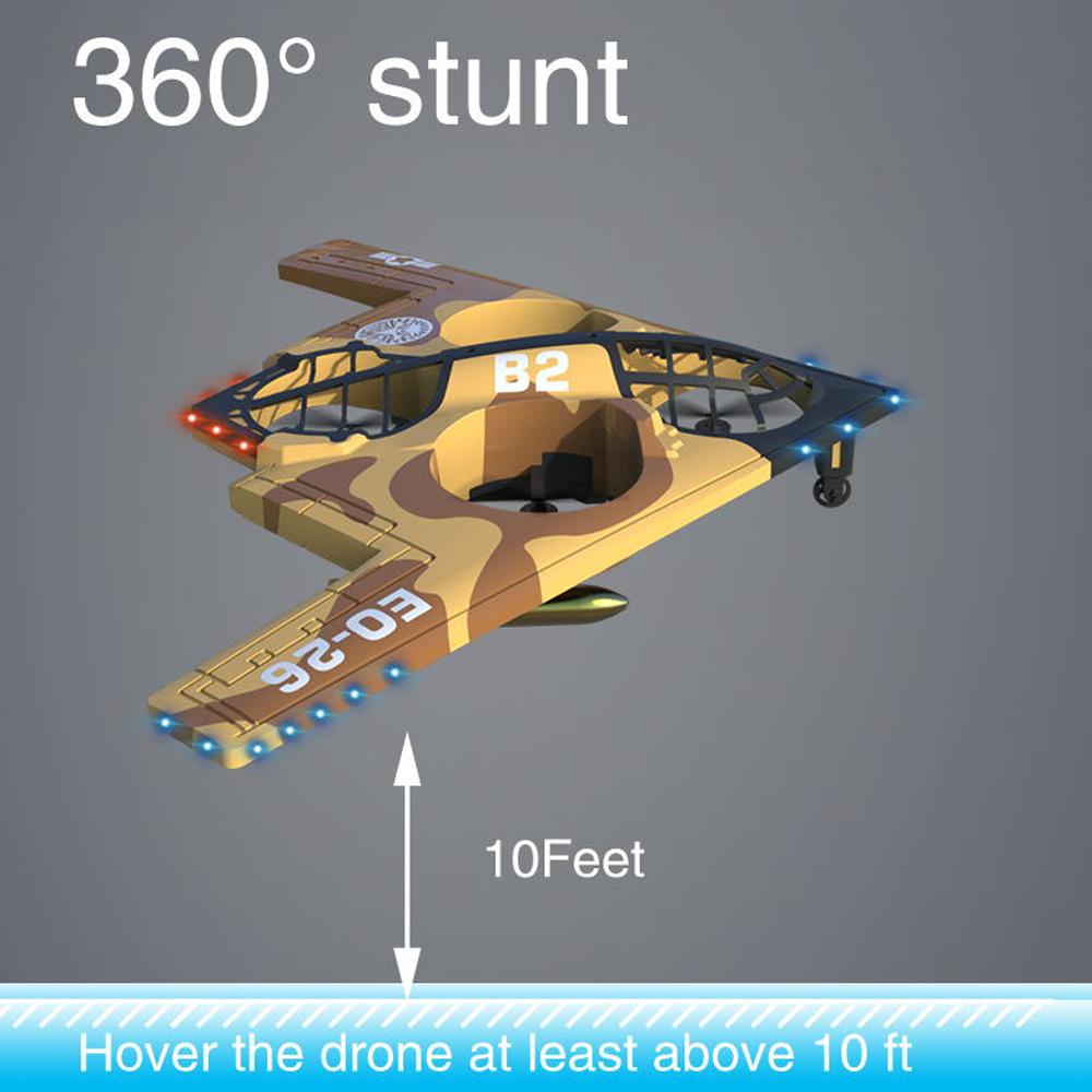 Foam Remote Control Drone 2.4GHz Remote Control Airplane Auto Hover 360  Degrees  Stunt Rotation 6-axis