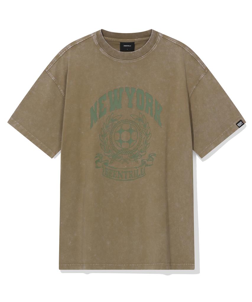 BEENTRILL Bny Пигментная Футболка (хаки)