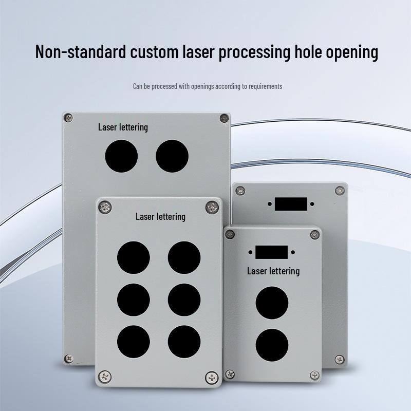 IP66 Outdoor Explosion-Proof Waterproof Aluminum Junction Box with Customizable Terminal Button Holes