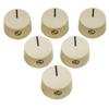 Musiclily Pro Plastic Feneder Amplifier Knobs for CTS Solid Shaft Control Cream of Pot, (Set 6)