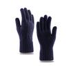 Gloves Men's Autumn and Winter Velvet Thickened Cycling Knitted Finger-split Cold-proof Warm Five-finger Gloves