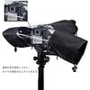 JJC SLR Rain Camera Rain Cover for Lenses Double Waterproof Zipper Design with Clear Compatible with Sony Nikon Z6 Canon EOS and Rainproof and