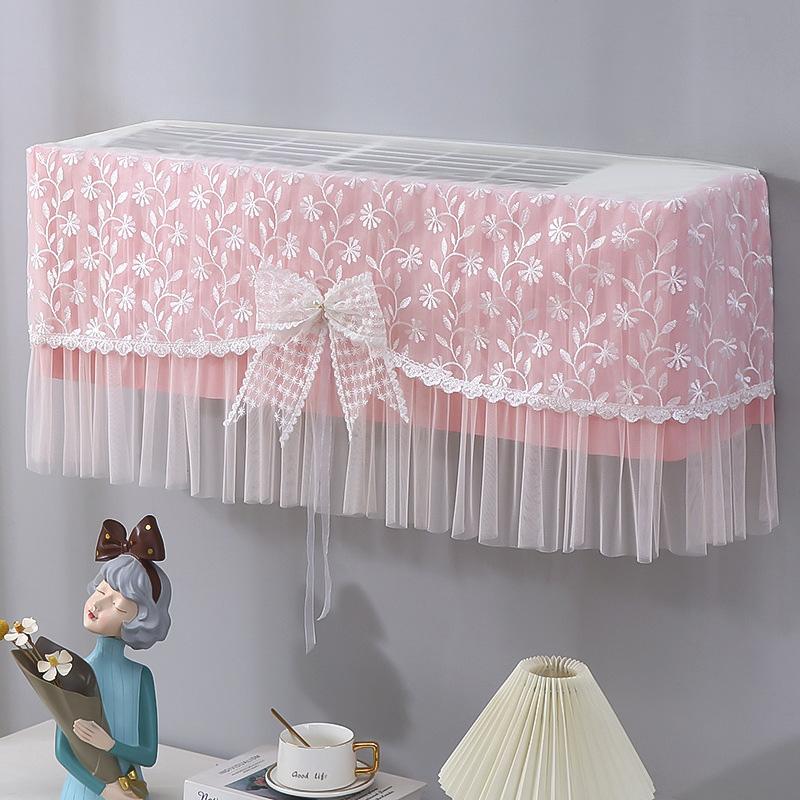 1 шт. Чехол для кондиционера Предотвращает прямое дутье Занавеска-ветрозащита с бантом Подвесной Воздухонепроницаемый