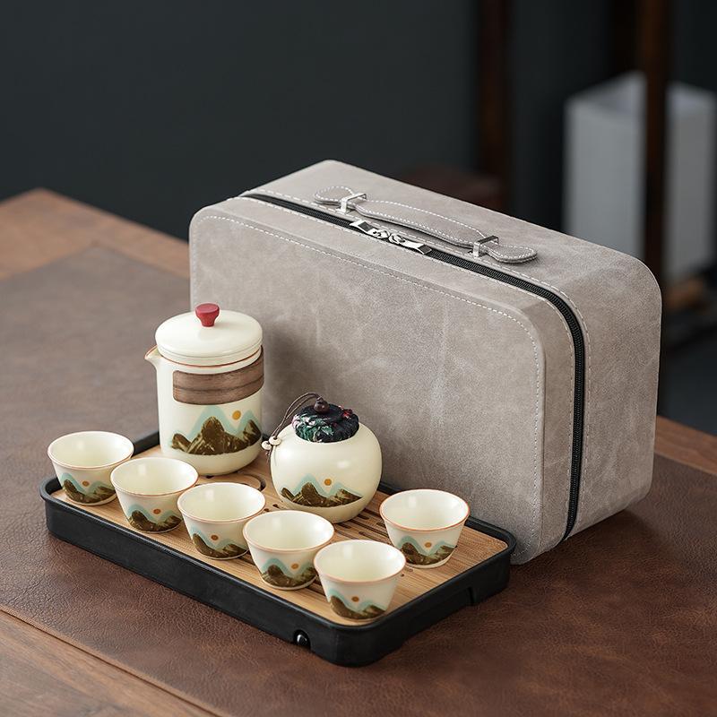 Ручная печь бизнес-подарок чайный набор подарочная коробка чайный набор Кунг-фу оптом чайник в подарок клиентам