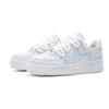 Nike Air Force Moon Frost Cow Leather Abrasion Resistant Slip Resistant Low top Skateboard Shoes Unisex Blue White CW2288-111(Team1910-)