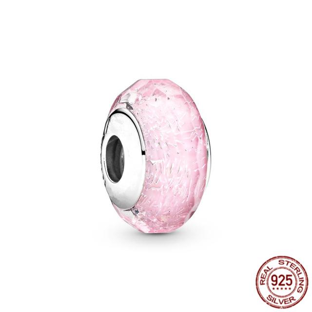 Новые подвески из муранского стекла, бусины из стерлингового серебра 925 пробы, подходят для милого модного браслета, ожерелье, ювелирные изделия своими руками, ювелирные изделия для женщин, подарок