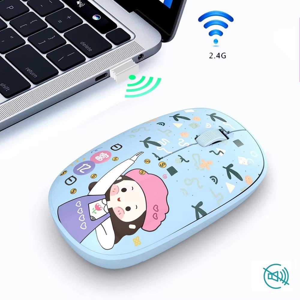 Бесшумные Bluetooth-мыши Bluetooth 5.0 Компьютерная мышь Высококачественная беспроводная мышь Школа