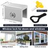 10 шт. Защелка для фиксации окна, фиксирующая, из алюминиевого сплава, для москитных сеток, раздвижных окон, детская защита, безопасность, бытовое противовзломное ограничительное устройство