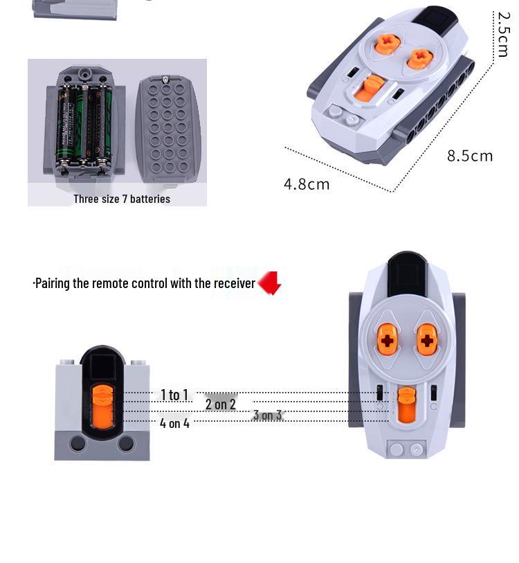 Совместимый с LEGO 9686 Научно-образовательный электрический программируемый робот-конструктор для детей.