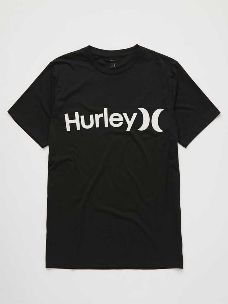 Минималистичная унисекс футболка Hurley с логотипом, пляжной тематикой и атмосферой серфинга